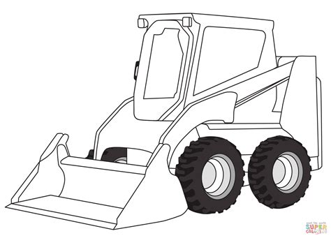 skid steer pictures to color